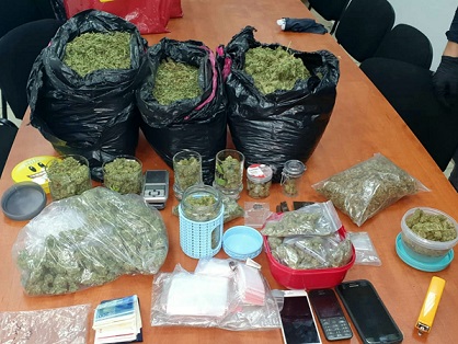 חשוד בסחר בסמים נעצר כשברשותו כ-5 קילוגרם קנאביס