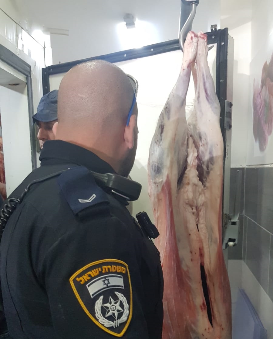המשטרה תפסה כחצי טון בשר 