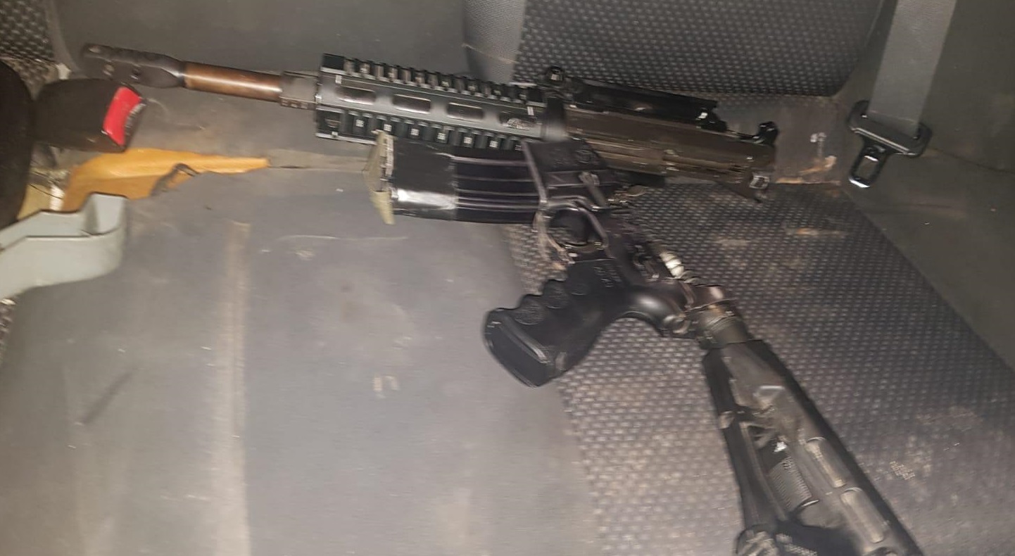 משמר הגבול עצר חשוד שהחזיק ברכבו רובה M-16
