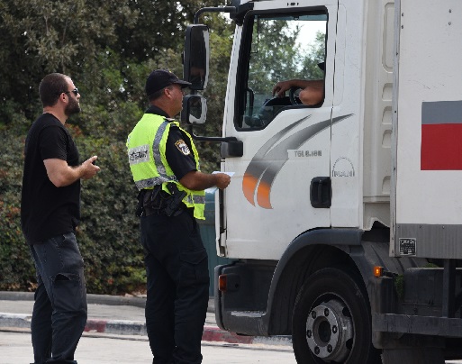  המשטרה בפעילות אכיפה מוגברת נגד כלי רכב כבדים